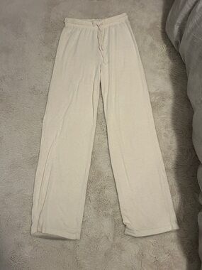 Wilfred Cream Drawstring Lounge Joggers